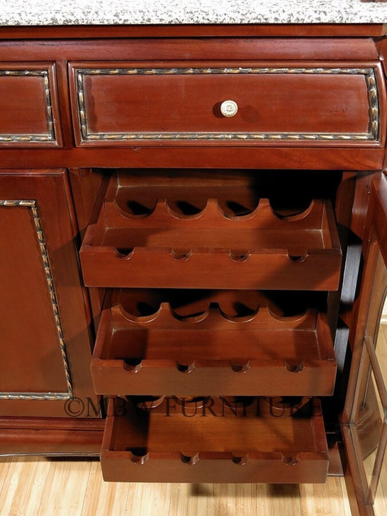 9.5ft Inlaid Curved Front Pub Bar