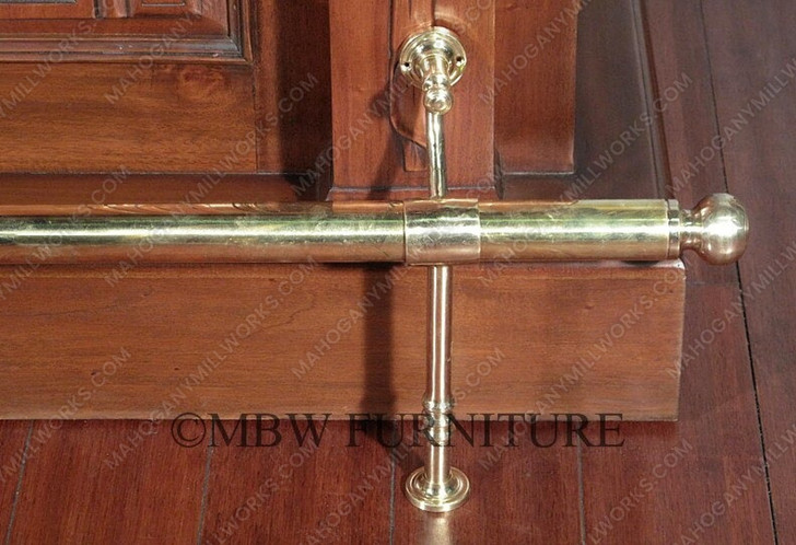 14ft Gothic Walnut Stained Glass Canopy Pub Bar