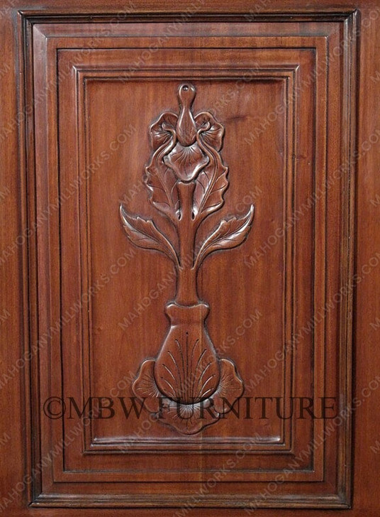 14ft Gothic Walnut Stained Glass Canopy Pub Bar