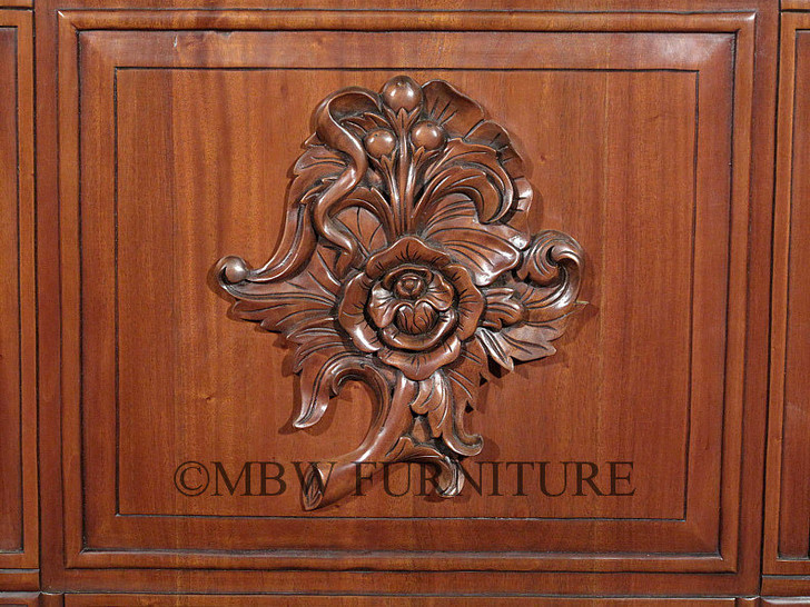 14ft Gothic Mahogany Stained Glass Canopy Pub Bar