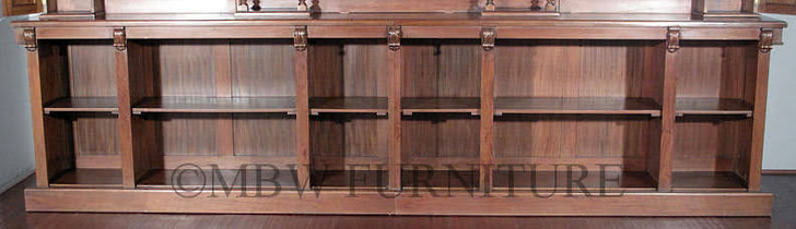 14ft Gothic Mahogany Stained Glass Canopy Pub Bar
