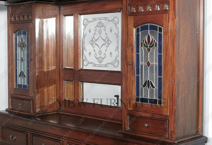 7ft Mahogany Carved Canopy Home Pub Bar