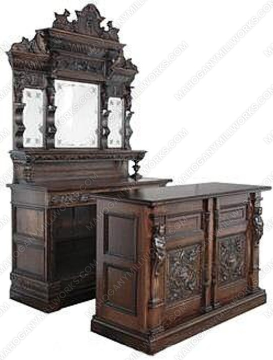 Walnut English Traditional Pub Bar