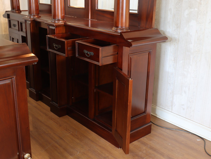 9ft Traditional Mahogany English Home Pub Bar