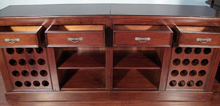 9ft Traditional Mahogany English Home Pub Bar