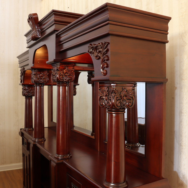 9ft Traditional Mahogany English Home Pub Bar