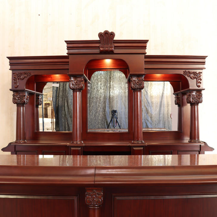 9ft Traditional Mahogany English Home Pub Bar