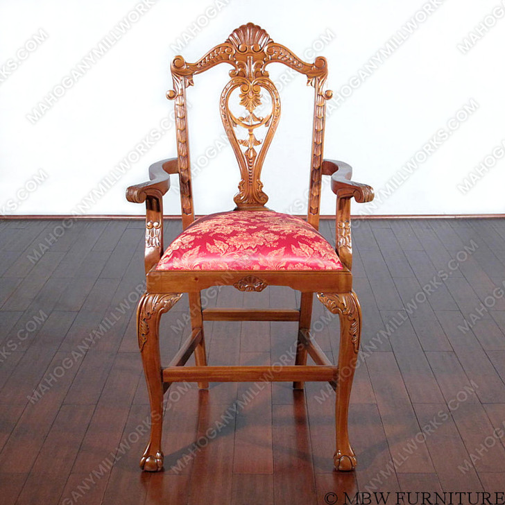 Honey Chippendale Bar Stool