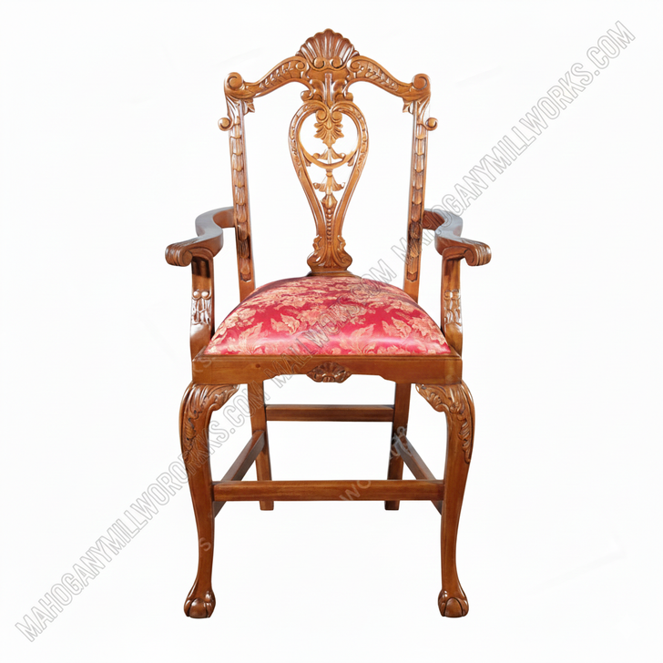 Honey Chippendale Bar Stool