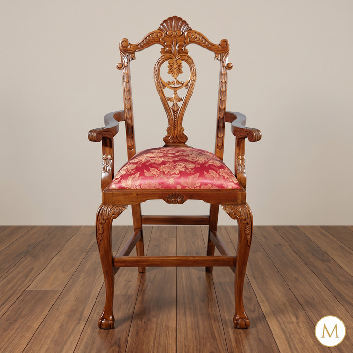 Honey Chippendale Bar Stool