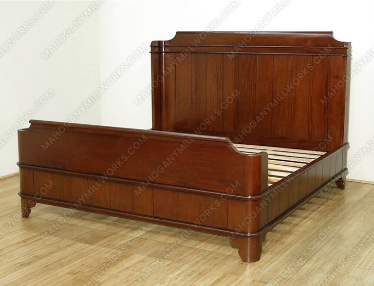 Simple Light Mahogany Panel Bed (E. King)