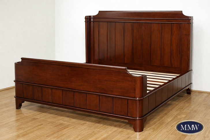 Elegant Mahogany Studio Panel Bed