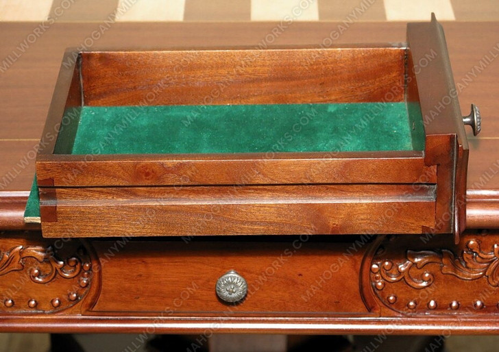 58" Mahogany Reversible Poker Game Table