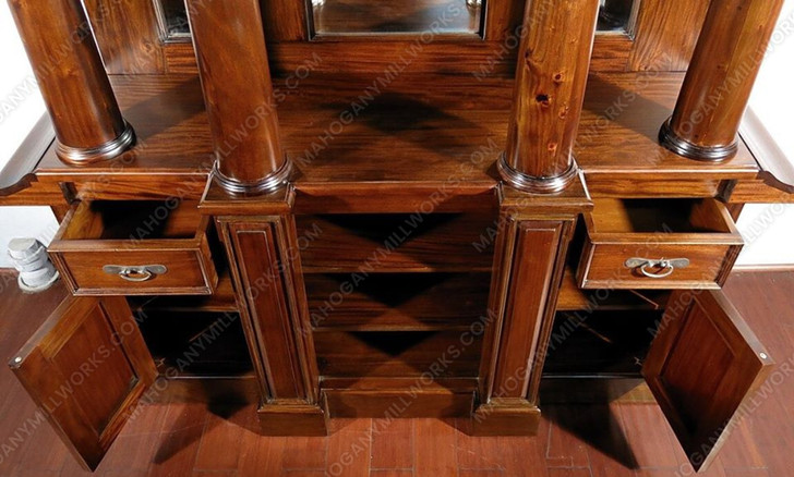 6ft Mahogany English Home Pub Bar