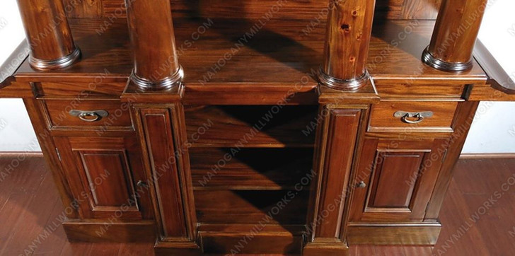 6ft Mahogany English Home Pub Bar