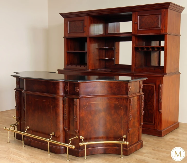 8ft London Victorian English Gentleman's Bar
