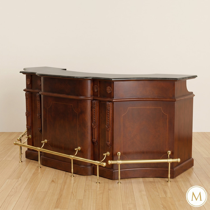8ft London Victorian English Gentleman's Bar