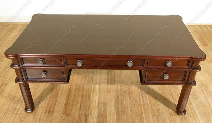 Solid Mahogany Computer Desk Office Writing Table