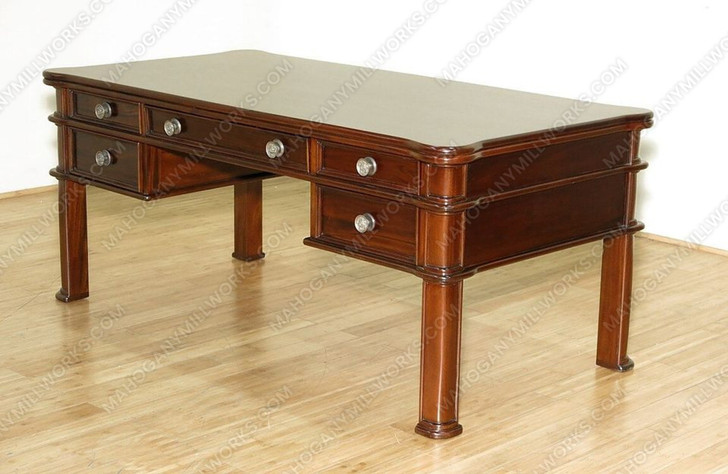 Solid Mahogany Computer Desk Office Writing Table