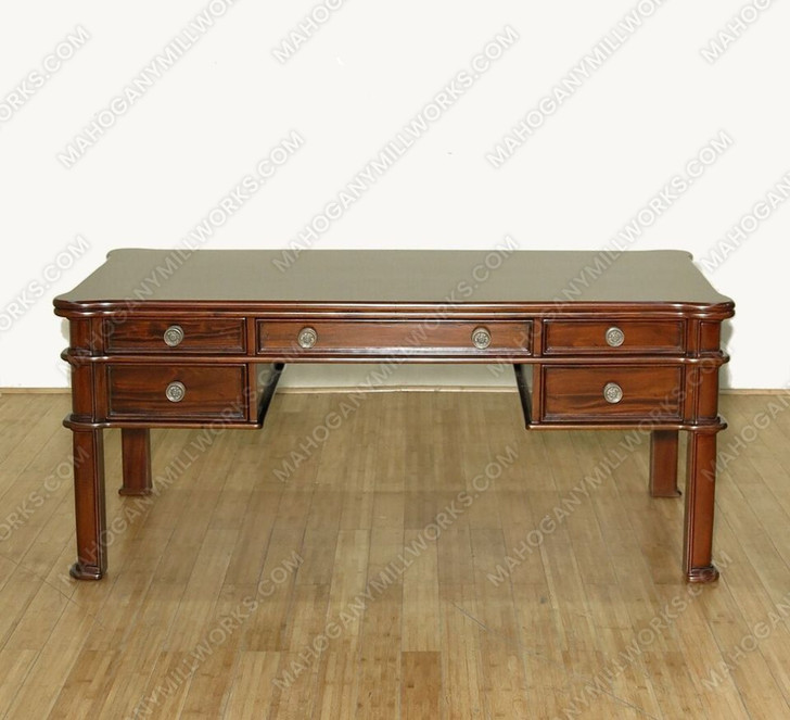 Solid Mahogany Computer Desk Office Writing Table