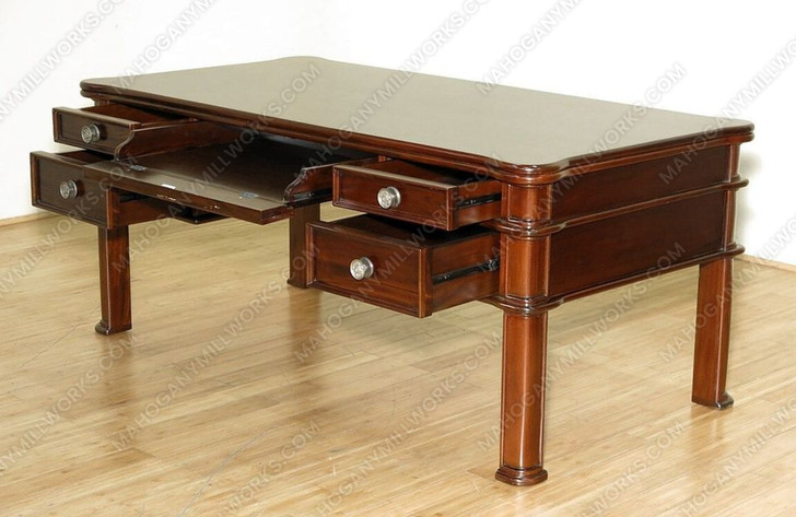 Solid Mahogany Computer Desk Office Writing Table