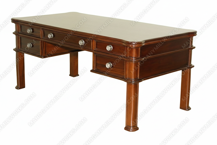 Solid Mahogany Computer Desk Office Writing Table