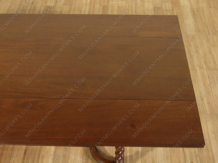 6ft Extendable Barley Twist Table w/ Folding Top