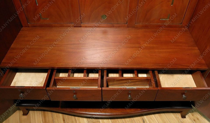 5ft W Mahogany Art Deco Wardrobe
