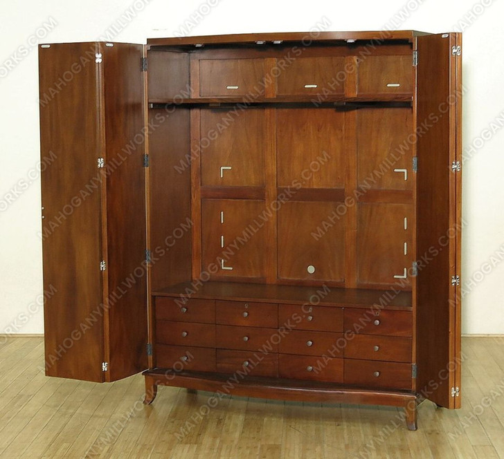 5ft W Mahogany Art Deco Wardrobe