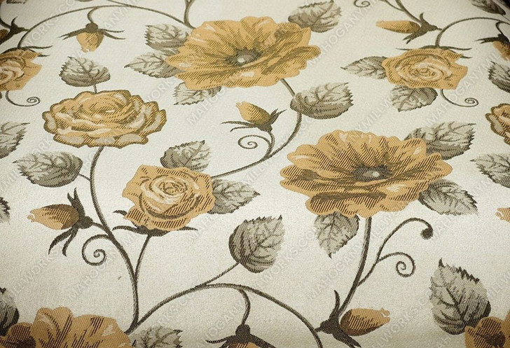 French Antiqued Gold & Rattan Occasional Chair