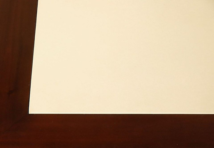 4ft Distressed Mahogany Sheraton Cream Leather Top Office Writing Desk