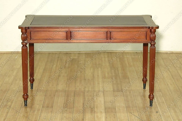 4Ft Distressed Mahogany Sheraton Dark Brown Office Writing Desk