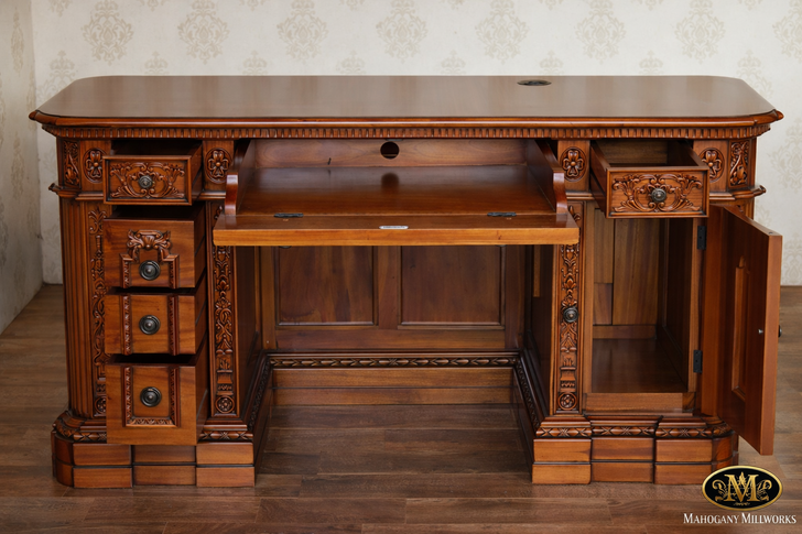 57" Natural Mahogany Resolute Credenza