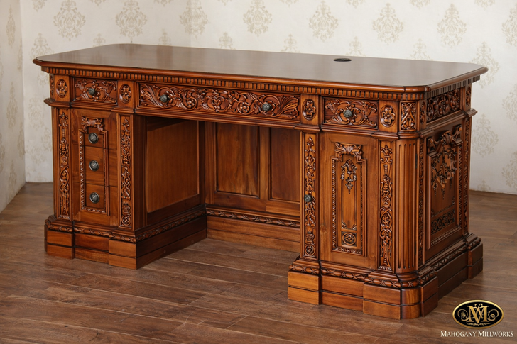 57" Natural Mahogany Resolute Credenza