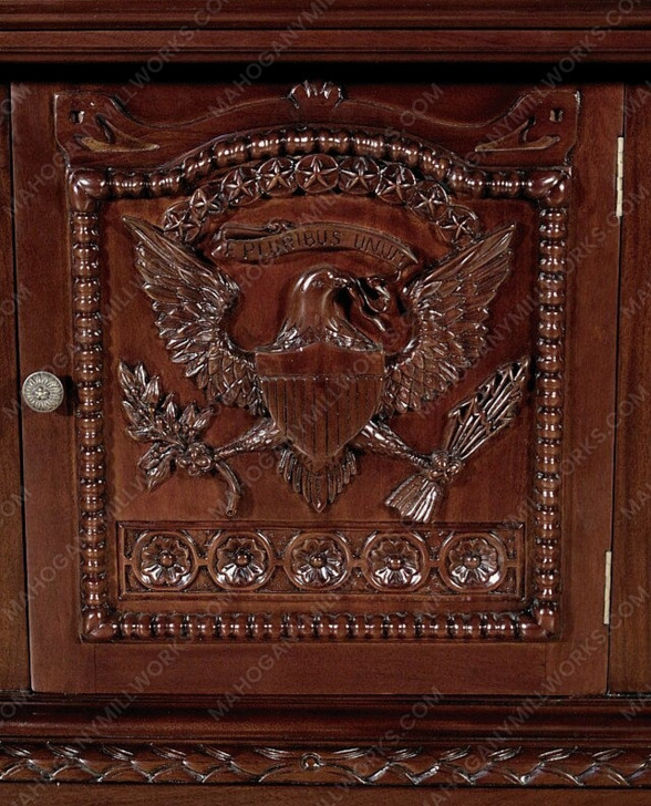 6ft Walnut JF Presidential Oval Office Resolute Desk Replica (6ft x 36"D)