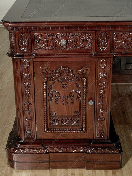 6ft Walnut JF Presidential Oval Office Resolute Desk Replica (6ft x 36"D)