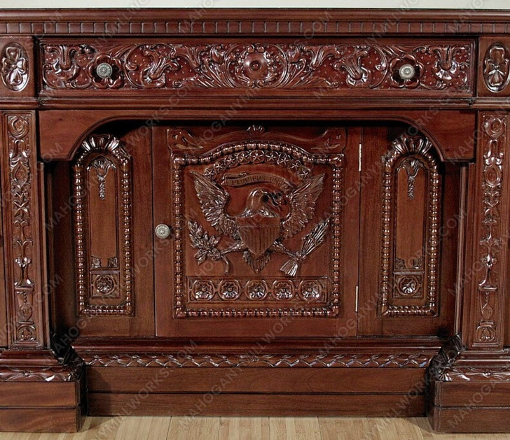 6ft Mahogany Presidential Resolute Desk Replica (6ft x 36"D)
