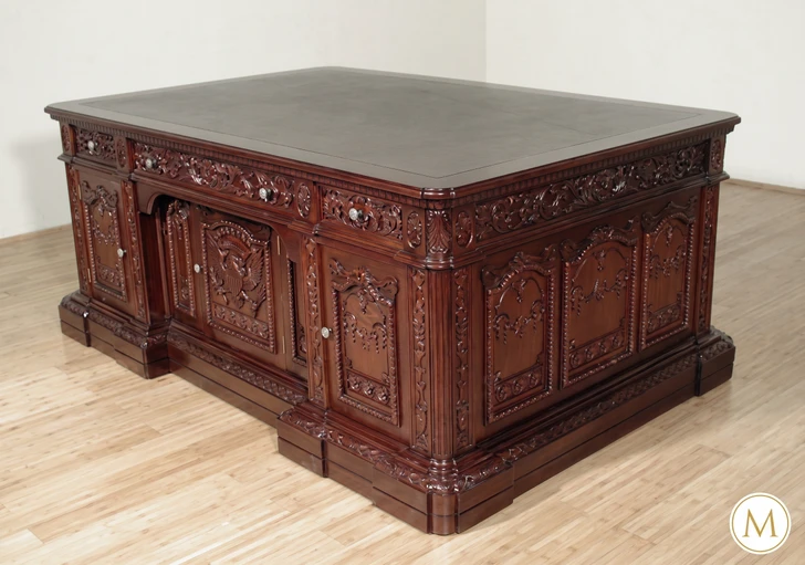 6ft Mahogany Presidential Resolute Desk Replica (6ft x 36"D)