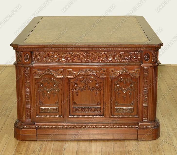 6ft Light Walnut Presidential Oval Office Resolute Desk Replica