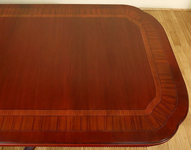 10ft Classic Mahogany Double Pedestal Dining Table