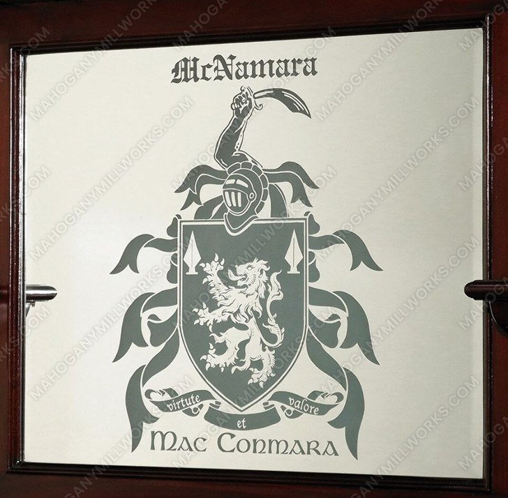 7ft Cherry Victorian Mirrored Back Home Pub Bar