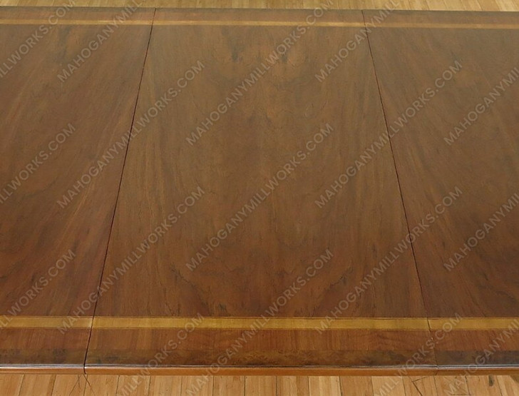 10ft Solid Mahogany Inlay Dining or Conference Table Top Only w/ Leaf