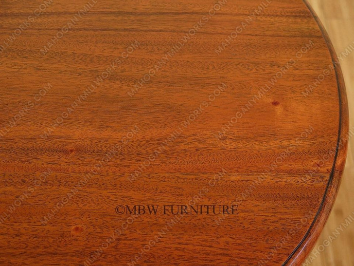 Round Faux Croc Leather Design Nightstand Bedside Table