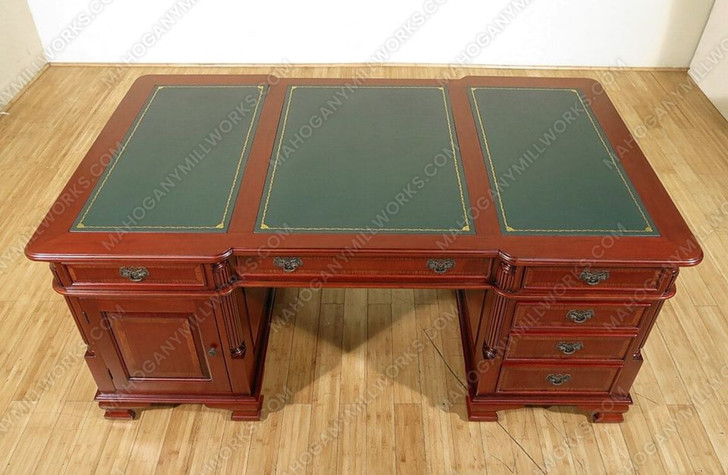 6ft Mahogany Double Sided Partner's Desk