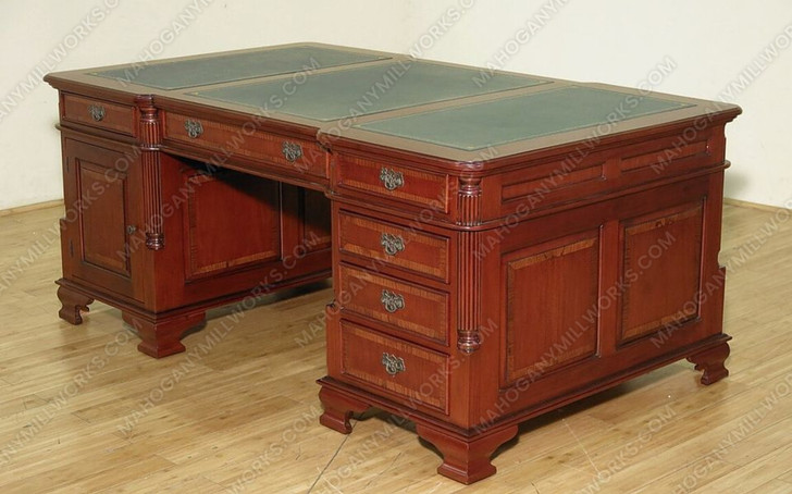 6ft Mahogany Double Sided Partner's Desk