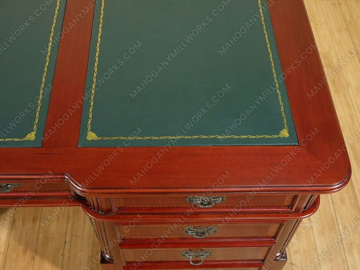 6ft Mahogany Double Sided Partner's Desk