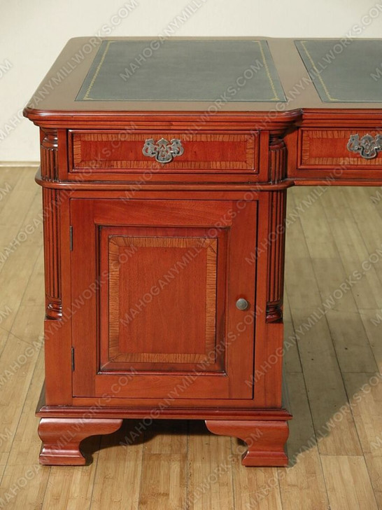 6ft Mahogany Double Sided Partner's Desk
