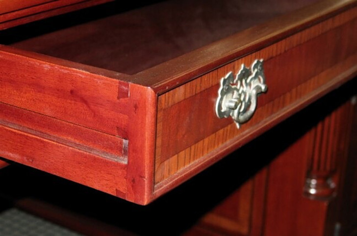 6ft Mahogany Double Sided Partner's Desk