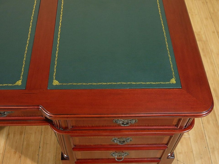 6ft Mahogany Double Sided Partner's Desk
