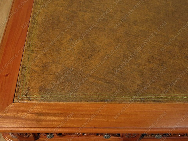 6ft Light Mahogany President's Resolute Oval Office Desk